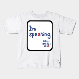 Framed Im Speaking says Kamala Harris Memes Kids T-Shirt